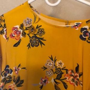 Beautiful mustard yellow dress.